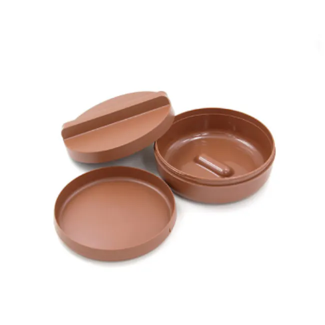 OMMO Noon Bento Box - Brown - 8 - Bento box, open bento, brown bento, ceramic bento, plastic bento, food storage container
