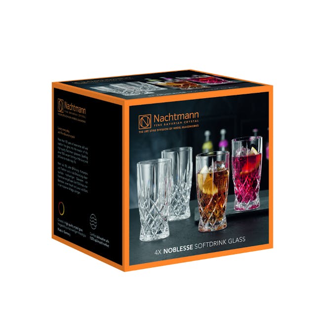 Nachtmann Noblesse Lead Free Crystal Softdrink Glass 4pcs Set - 4
