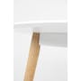 Harold Round Dining Table 1.05m with 4 Oslo Chairs in White - 4