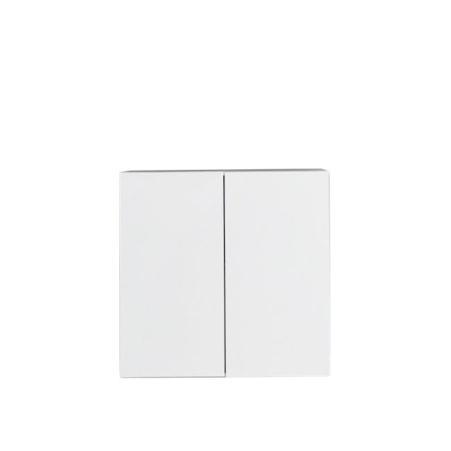Fikk Modular 2 Door Cabinet - White - 12 - Sleek, minimalist design, White, unadorned surfaces, Double doors with clean