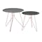 Oba Coffee Table (Set of 2) - Black Acrylic, Copper - 0