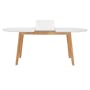 (As-is) Werner Oval Extendable Dining Table 1.5m-2m - Natural, White - 2 - 10
