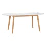 (As-is) Werner Oval Extendable Dining Table 1.5m-2m - Natural, White - 2 - 13