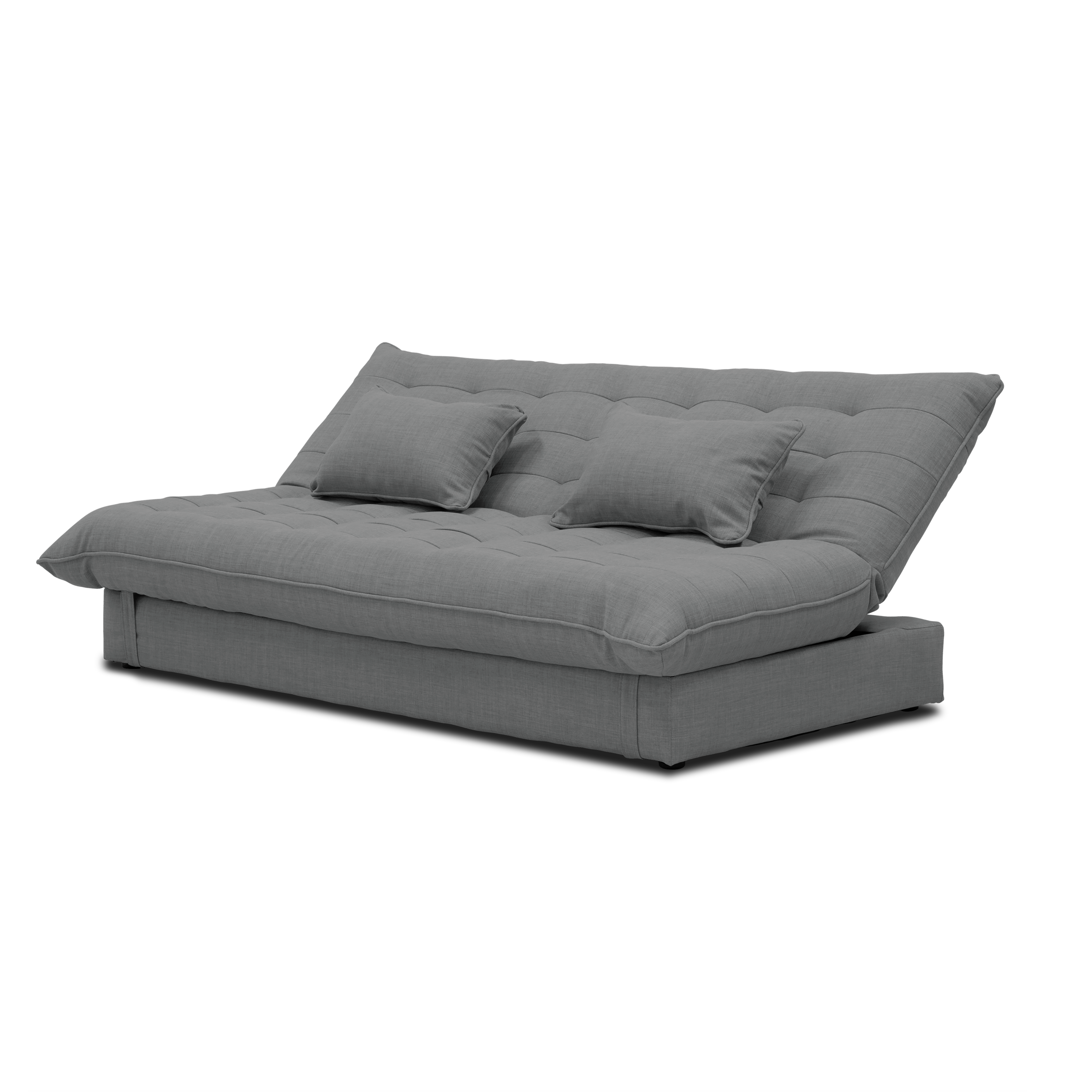 Tessa 3 Seater Storage Sofa Bed Pewter Grey (Eco Clean Fabric), HV