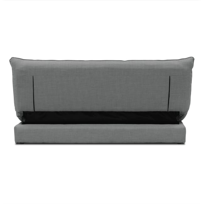 Tessa 3 Seater Storage Sofa Bed - Pewter Grey (Eco Clean Fabric) - 8