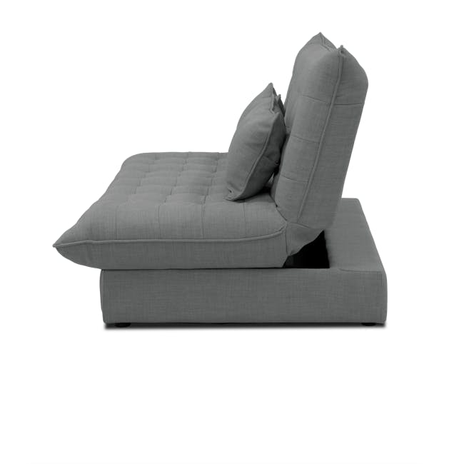 Tessa 3 Seater Storage Sofa Bed - Pigeon Grey - 6