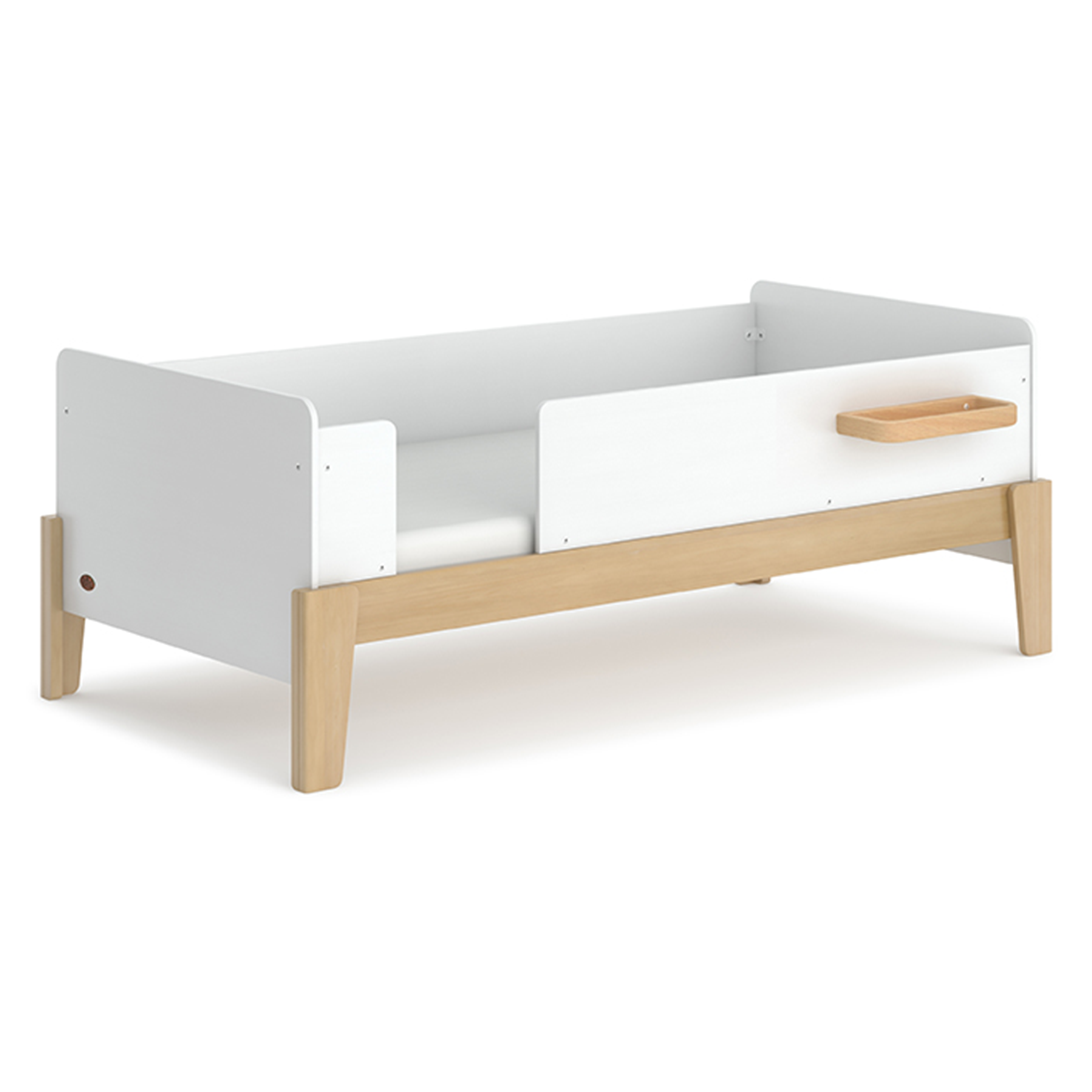 Natty Guarded Single Bed - Barley White & Almond
