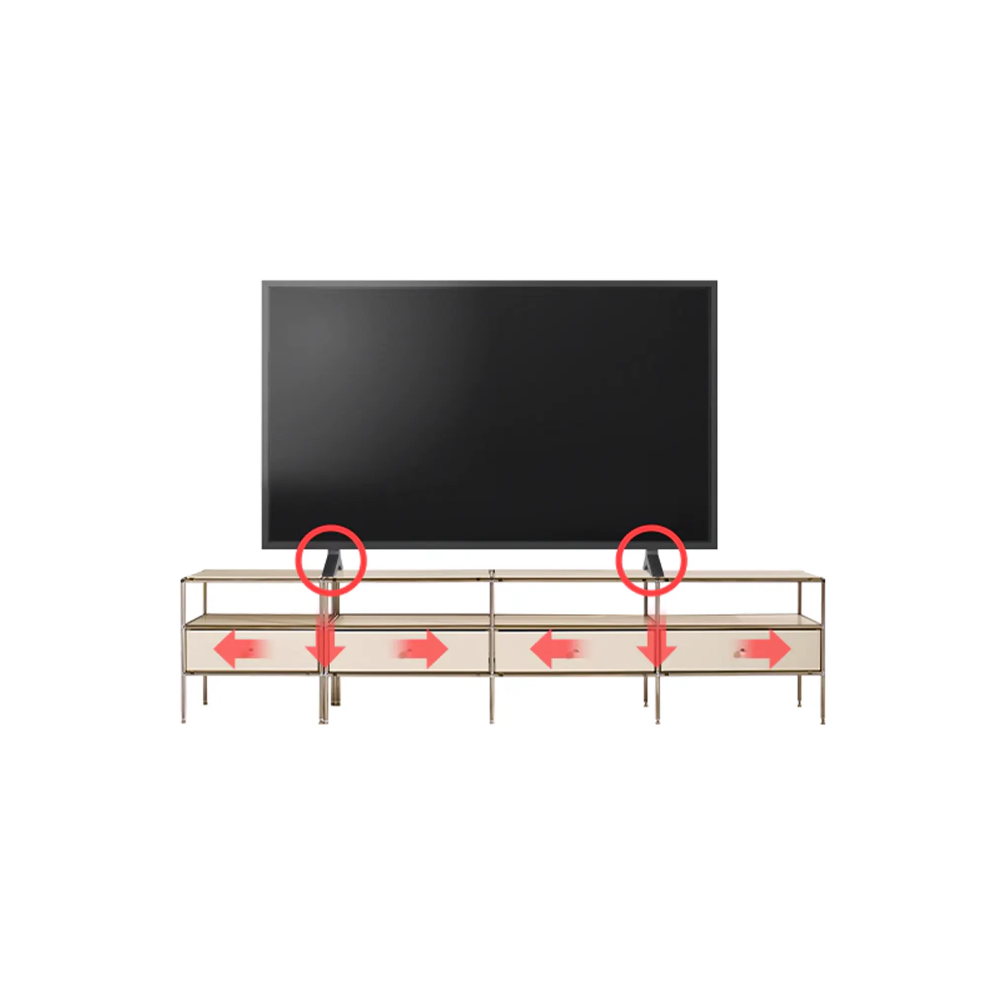 Ace TV Console 1.8m - White - 13