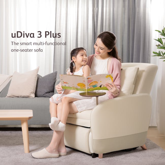 OSIM uDiva 3 Plus Smart Sofa - Ivory - 6