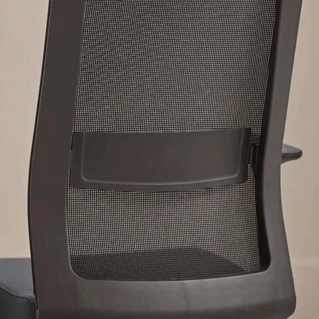 Carsen High Back Mesh Office Chair - Black - 6 - Black mesh backrest, ergonomic design, ergonomic features, ergonomic