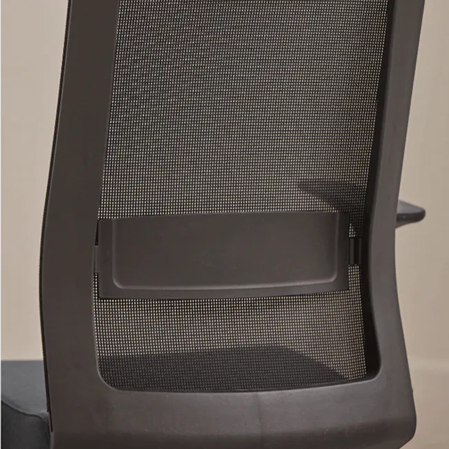 Carsen High Back Mesh Office Chair - Black - 7 - Black mesh backrest, ergonomic design, ergonomic features, ergonomic