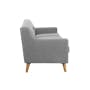 Damien 3 Seater Sofa with Damien 2 Seater Sofa - Grey (Scratch Resistant Fabric) - 3