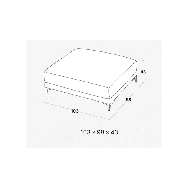 Lorney 4 Seater Sofa with Adjustable Headrest and Ottoman - Camel (Faux Leather) - 48