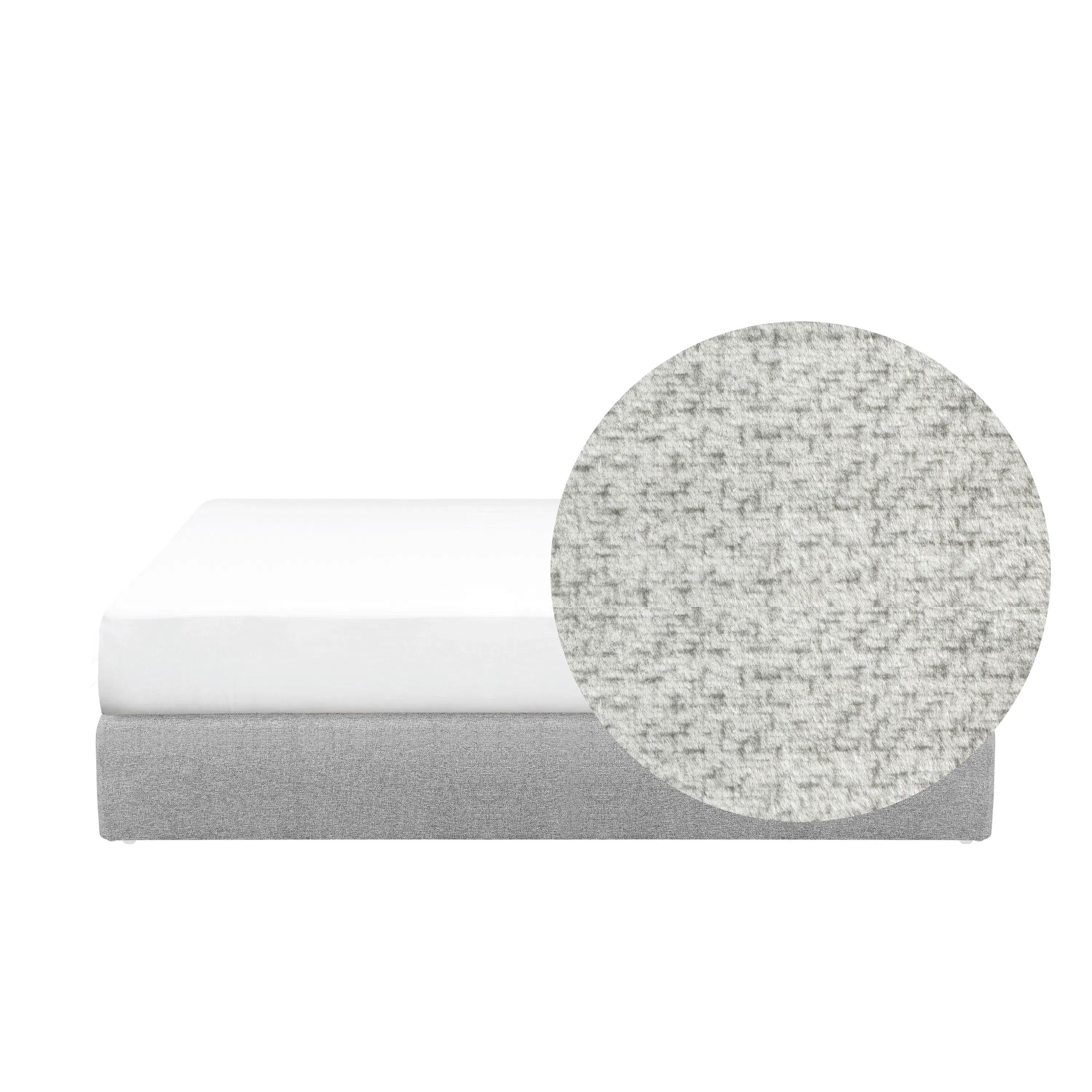 ESSENTIALS Queen Box Bed - Linen (Pet Friendly)