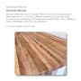 K3 Adjustable Table - White frame, Solidwood Butcher Rubber Wood (2 Sizes) - 8