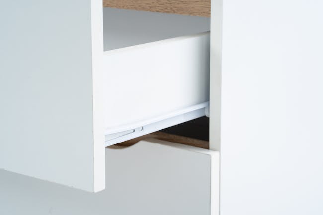Miah Sideboard 1.6m - Natural, White - 10