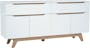 Miah Sideboard 1.6m - Natural, White - 2