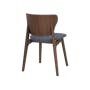 Fabiola Dining Chair - Walnut, Dim Grey - 3