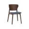 Fabiola Dining Chair - Dim Grey, Walnut
