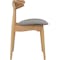 Tricia Dining Chair - Oak, Light Grey (Fabric) - 2