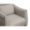 Cole Recliner Armchair - Warm Grey (Genuine Cowhide + Faux Leather) - 3