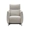 Cole Recliner Armchair - Warm Grey (Genuine Cowhide + Faux Leather) - 5