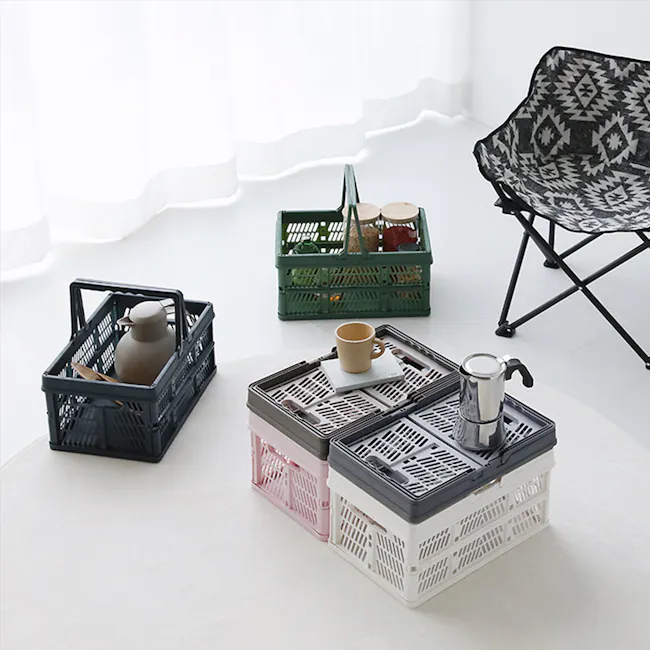 Kono Foldable Storage Basket 18L - Duo Beige - 5