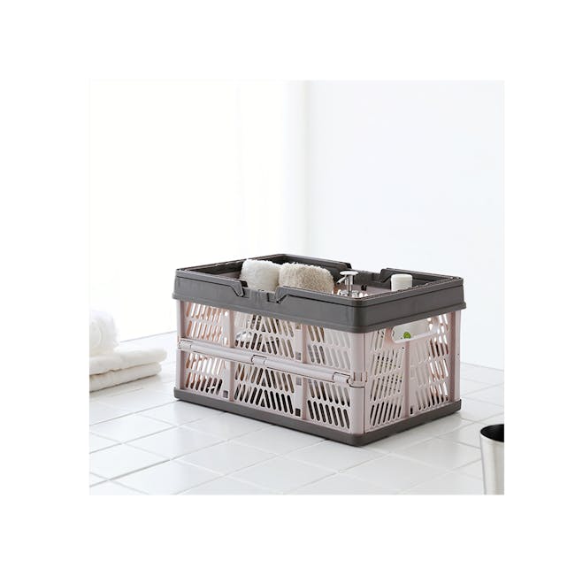 Kono Foldable Storage Basket 18L - Duo Beige - 2