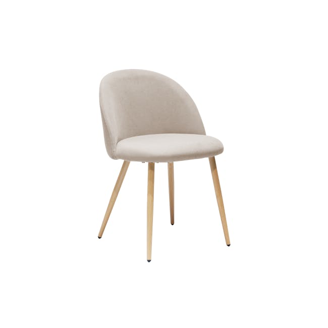 Chloe Dining Chair - Oak, Wheat Beige - 0