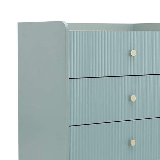 Soula 6 Drawer Chest 1.2m - Green - 2