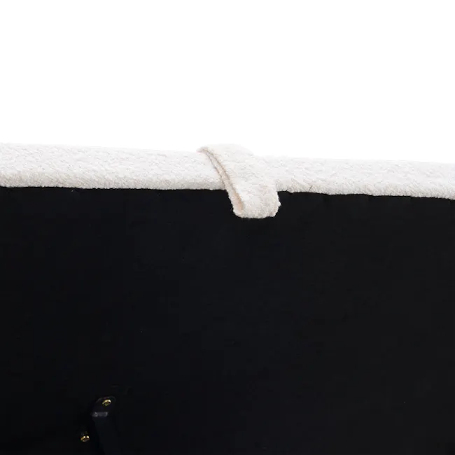 Maine Storage Queen Bed - White Boucle - 19