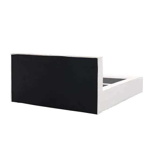 Maine Storage Queen Bed - White Boucle - 12