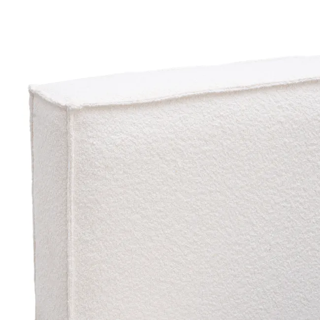 Maine Storage Queen Bed - White Boucle - 14