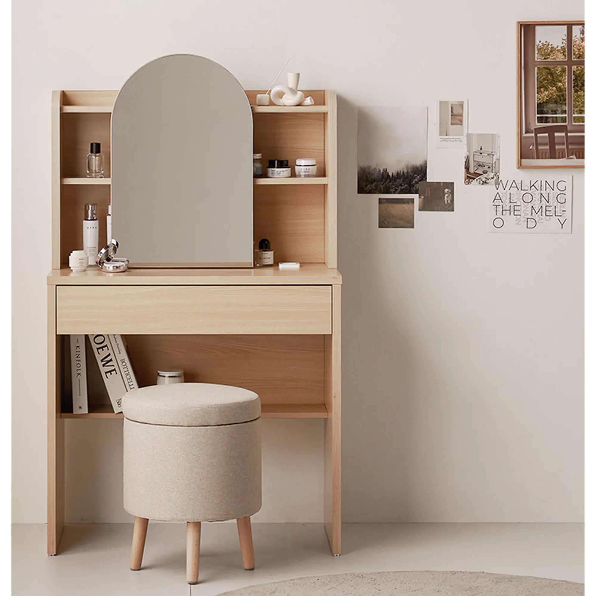 Bonnie Dressing Table 0.8m - White - 22