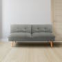 Jen Sofa Bed - Pewter Grey (Eco Clean Fabric) - 9