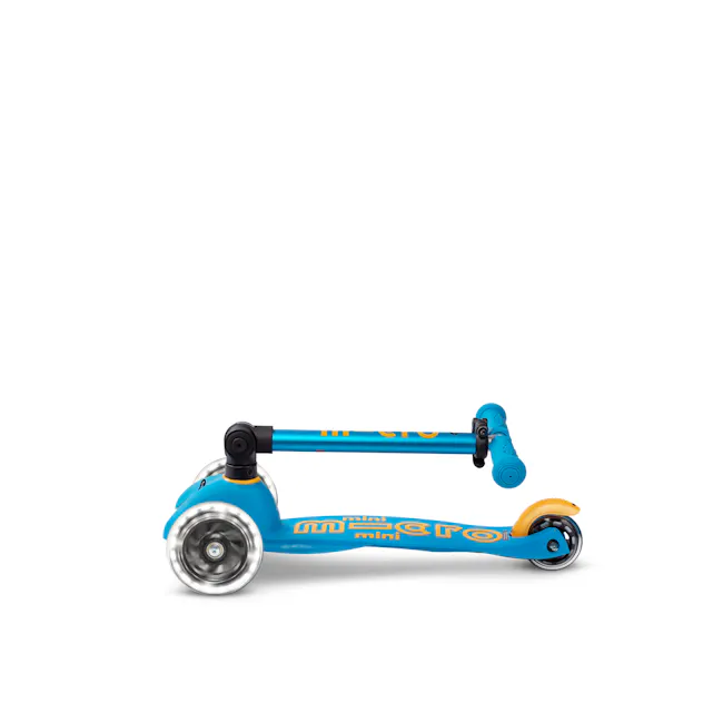 Micro Mini Deluxe Foldable LED Scooter - Ocean Blue (Age 1-5) - 2