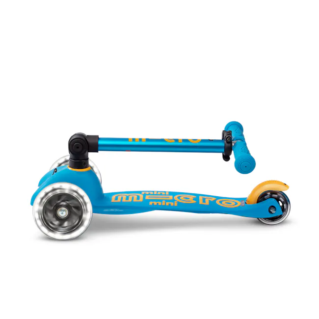 Micro Mini Deluxe Foldable LED Scooter - Ocean Blue (Age 1-5) - 8