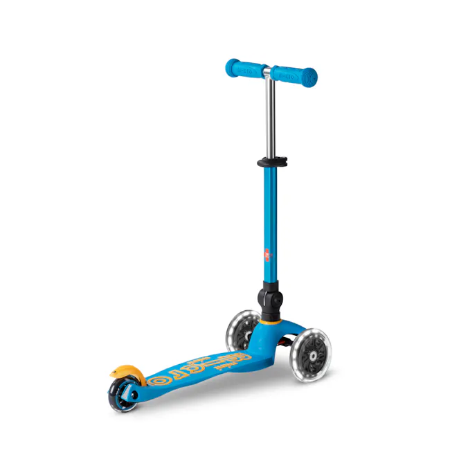 Micro Mini Deluxe Foldable LED Scooter - Ocean Blue (Age 1-5) - 5