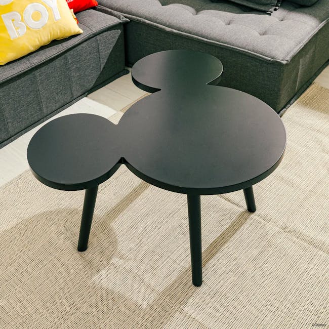 Mickey Coffee Table 0.8m - Black - 1