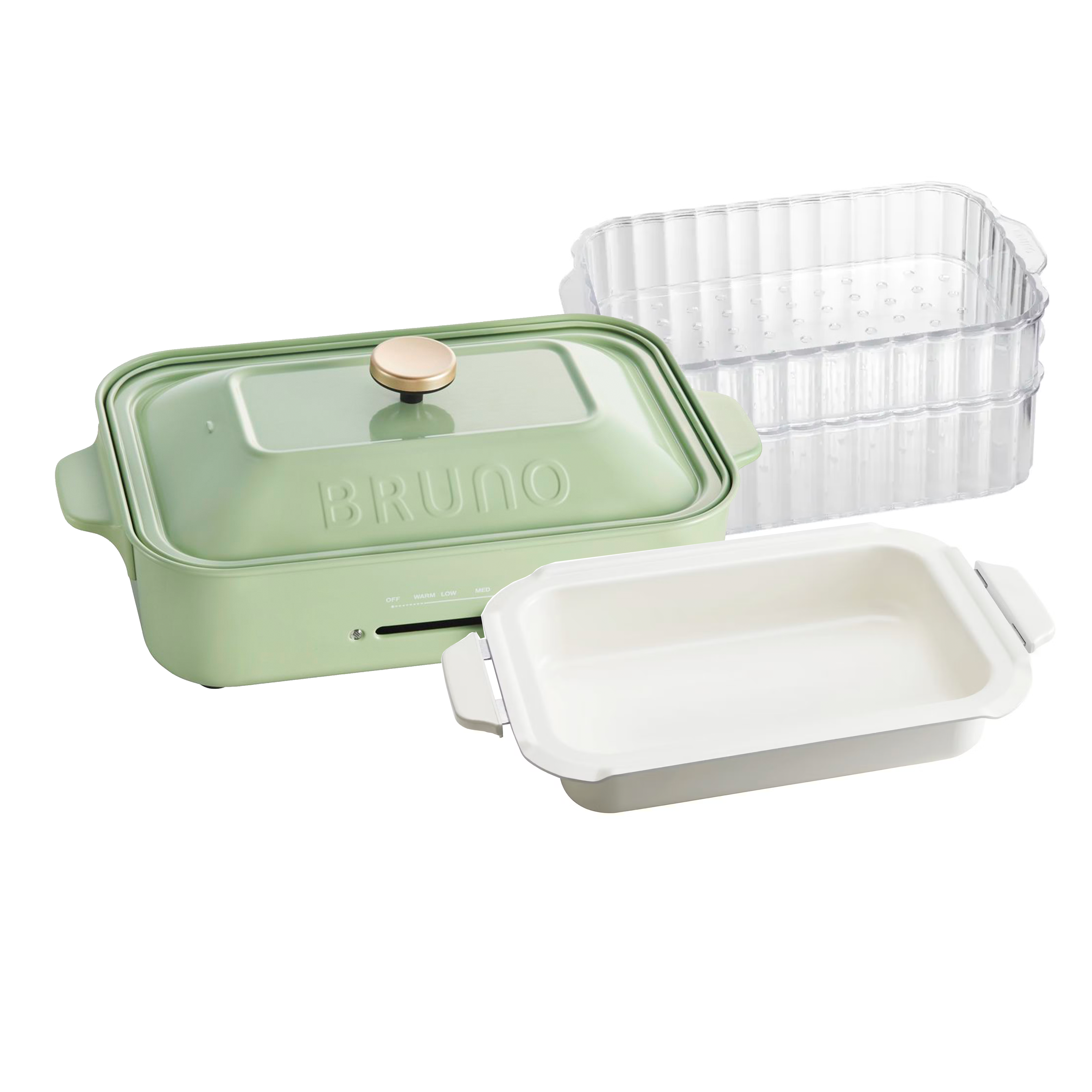 BRUNO コンパクトホットプレート ミントグリーン Amazon | BRUNO