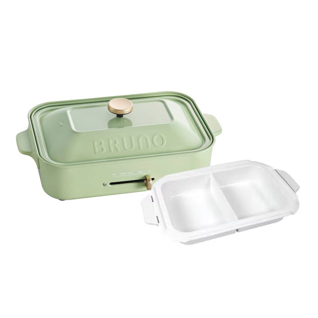 BRUNO Exclusive Bundles - Matcha Green Compact Hotplate + Attachments (4 Options) - 2