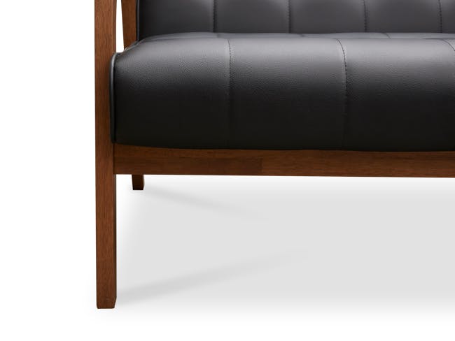 Tucson 3 Seater Sofa - Cocoa, Espresso (Faux Leather) - 9