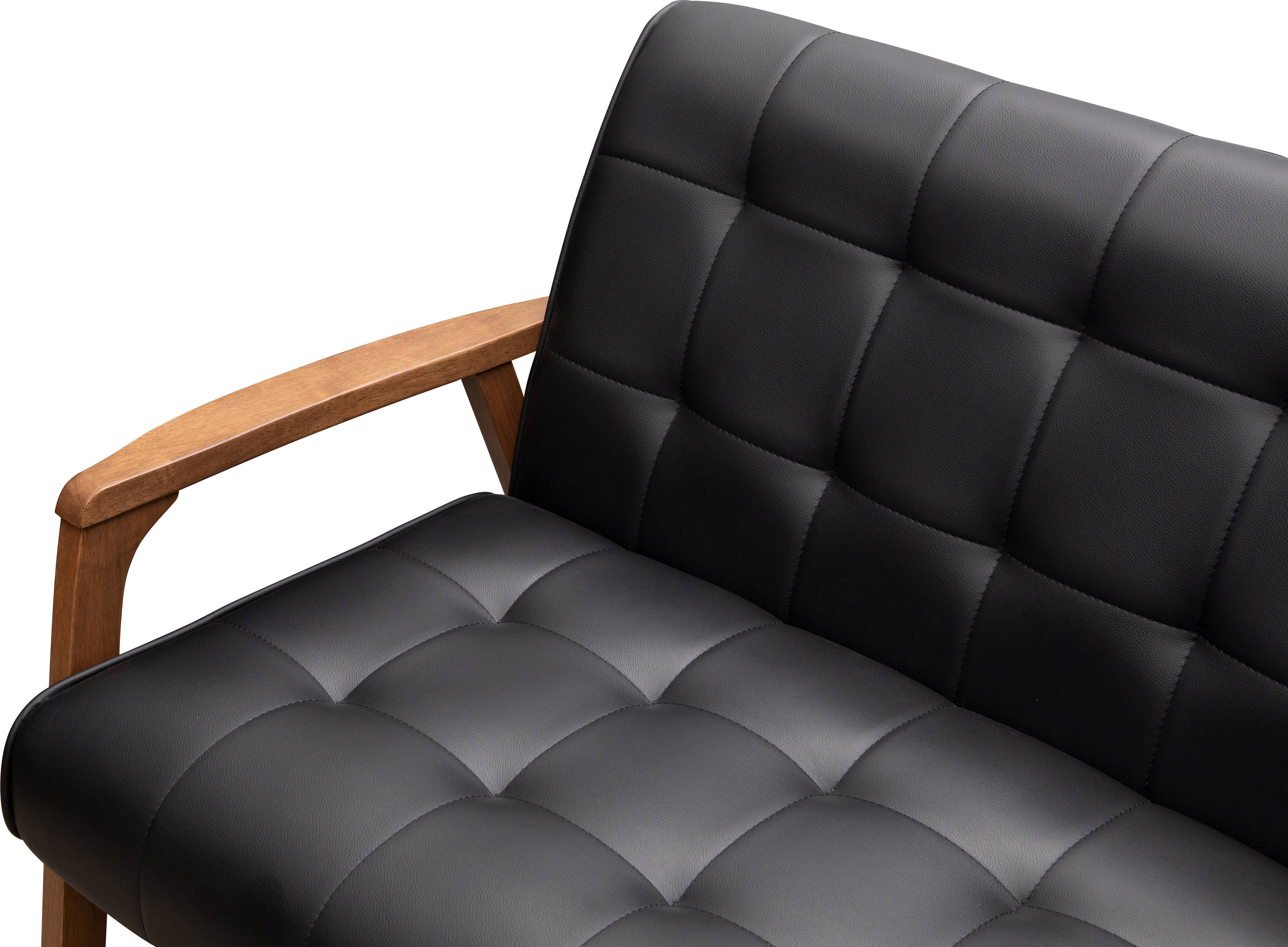 Tucson 3 Seater Sofa Cocoa, Espresso (Faux Leather), HV Basic Sofas