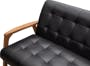Tucson 3 Seater Sofa - Cocoa, Espresso (Faux Leather) - 8