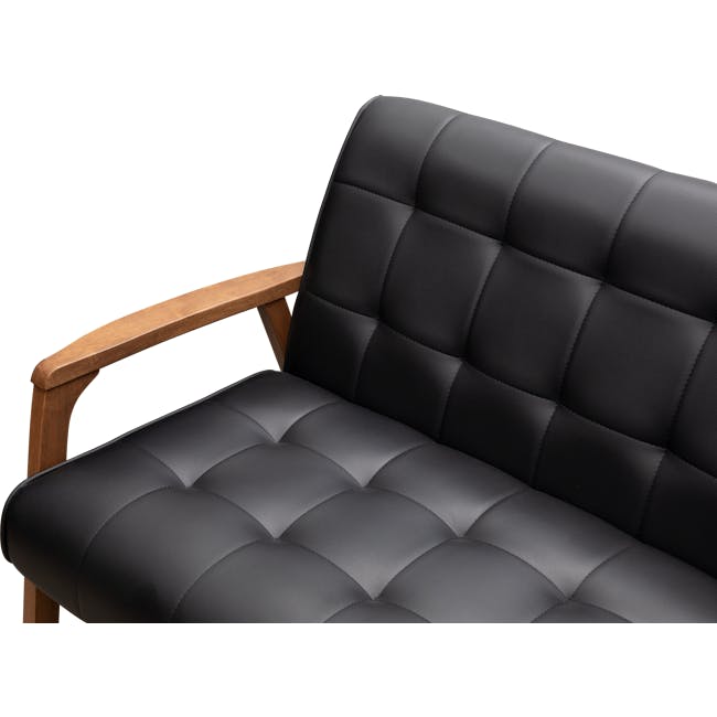 Tucson 3 Seater Sofa - Cocoa, Espresso (Faux Leather) - 7