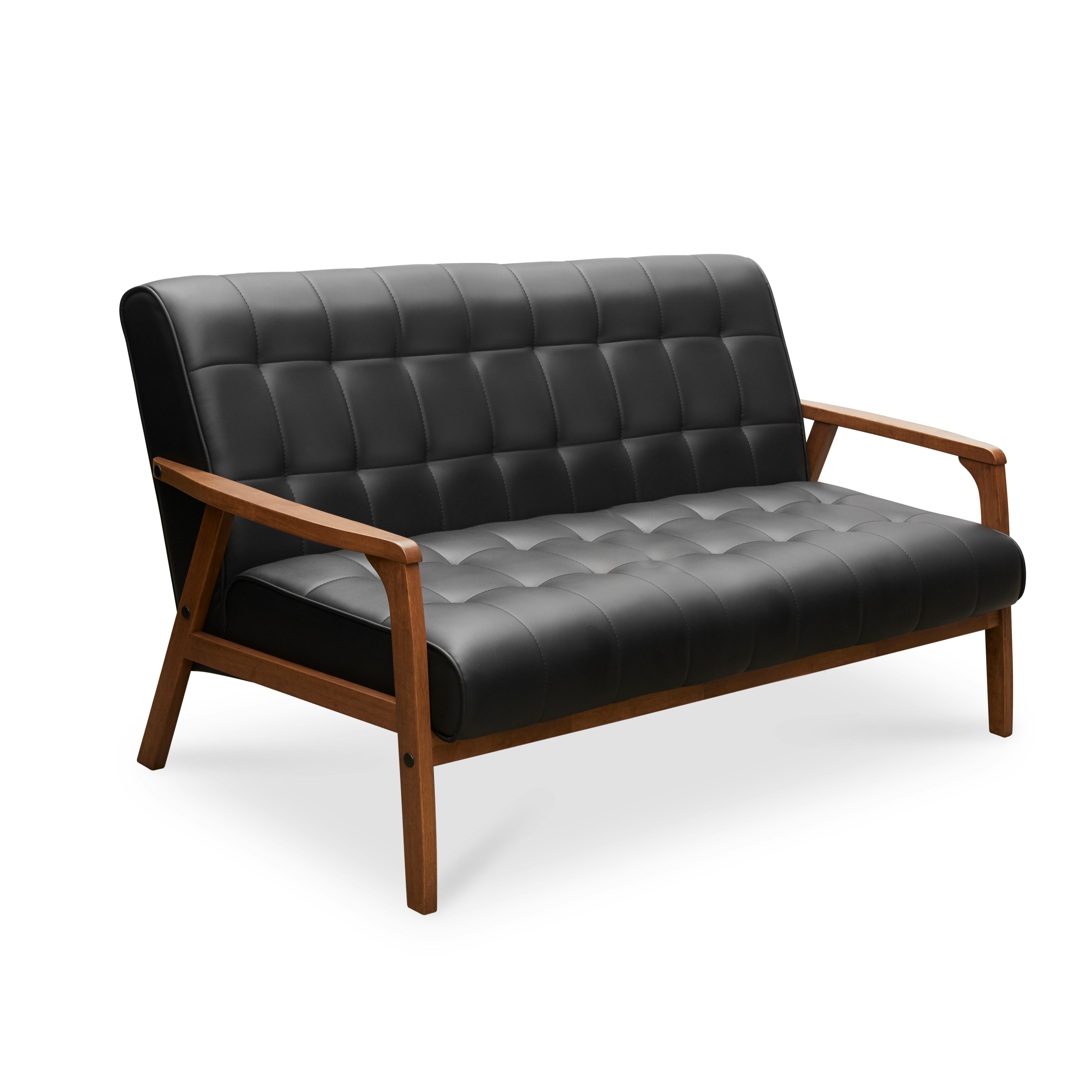 Tucson 3 Seater Sofa Cocoa, Espresso (Faux Leather), Malmo HipVan