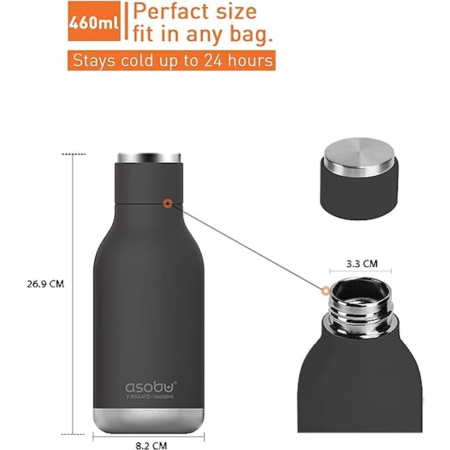 Asobu Urban Water Bottle 500ml - White - 3