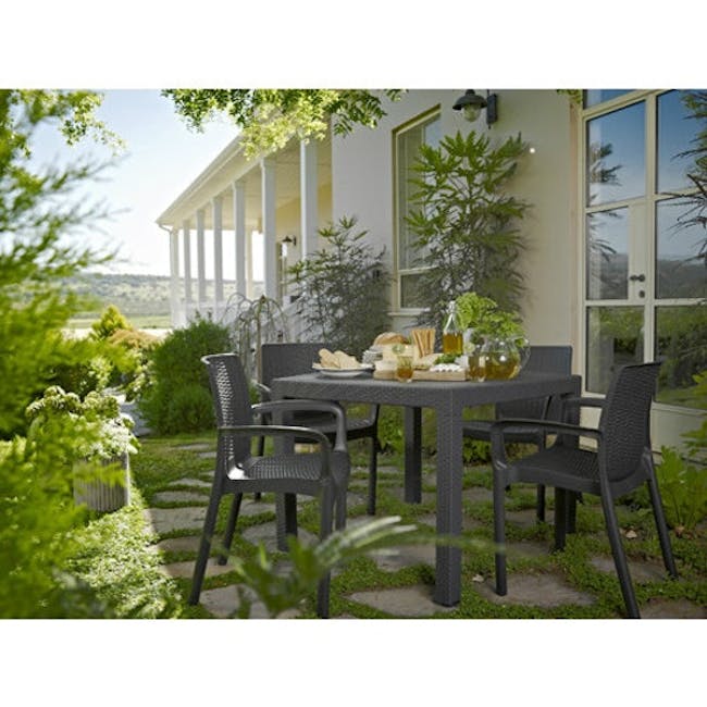 4 Bali Chairs + 1 Quartet Table Outdoor Set - 1