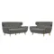 Agatha 3 Seater Sofa with Agatha 2 Seater Sofa - Granite