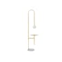 Cilja Floor Lamp with Table - Brass - 0